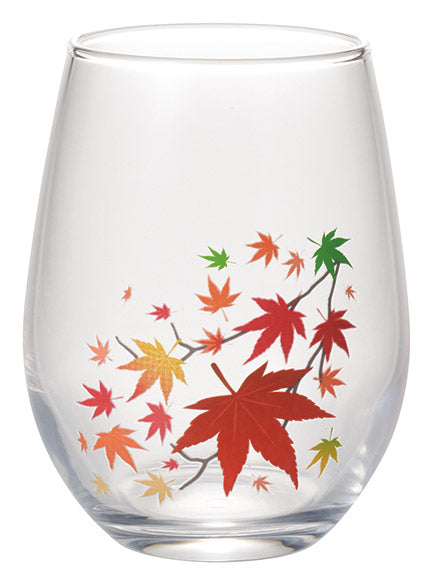 冷感櫻・冷感紅葉變色玻璃杯|日本四季感溫杯・櫻花/楓葉單品|marumo高木陶器