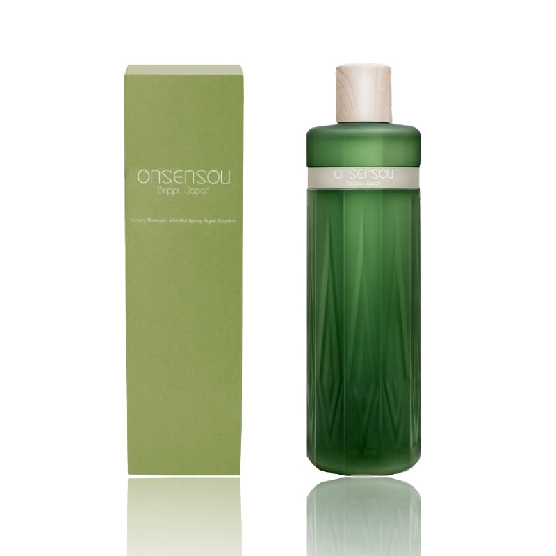 ONSENSOU 溫泉藻溫和頭皮護理洗髮乳|日本別府溫泉藻 × 無矽靈 × 敏感頭皮適用|柔潤清潔、穩定頭皮平衡