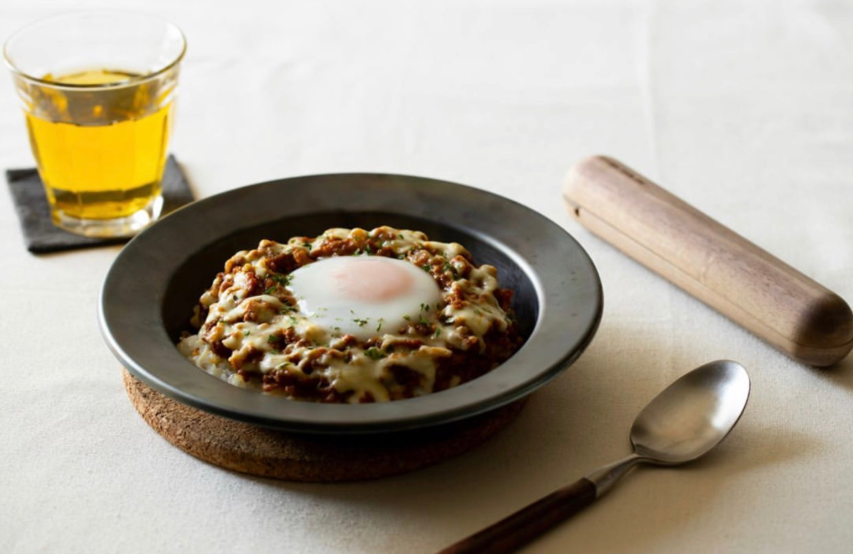 【日本製】鐵製平底鍋L號套裝|可拆式木柄設計|IH與瓦斯兩用|料理直上餐桌的職人鐵鍋