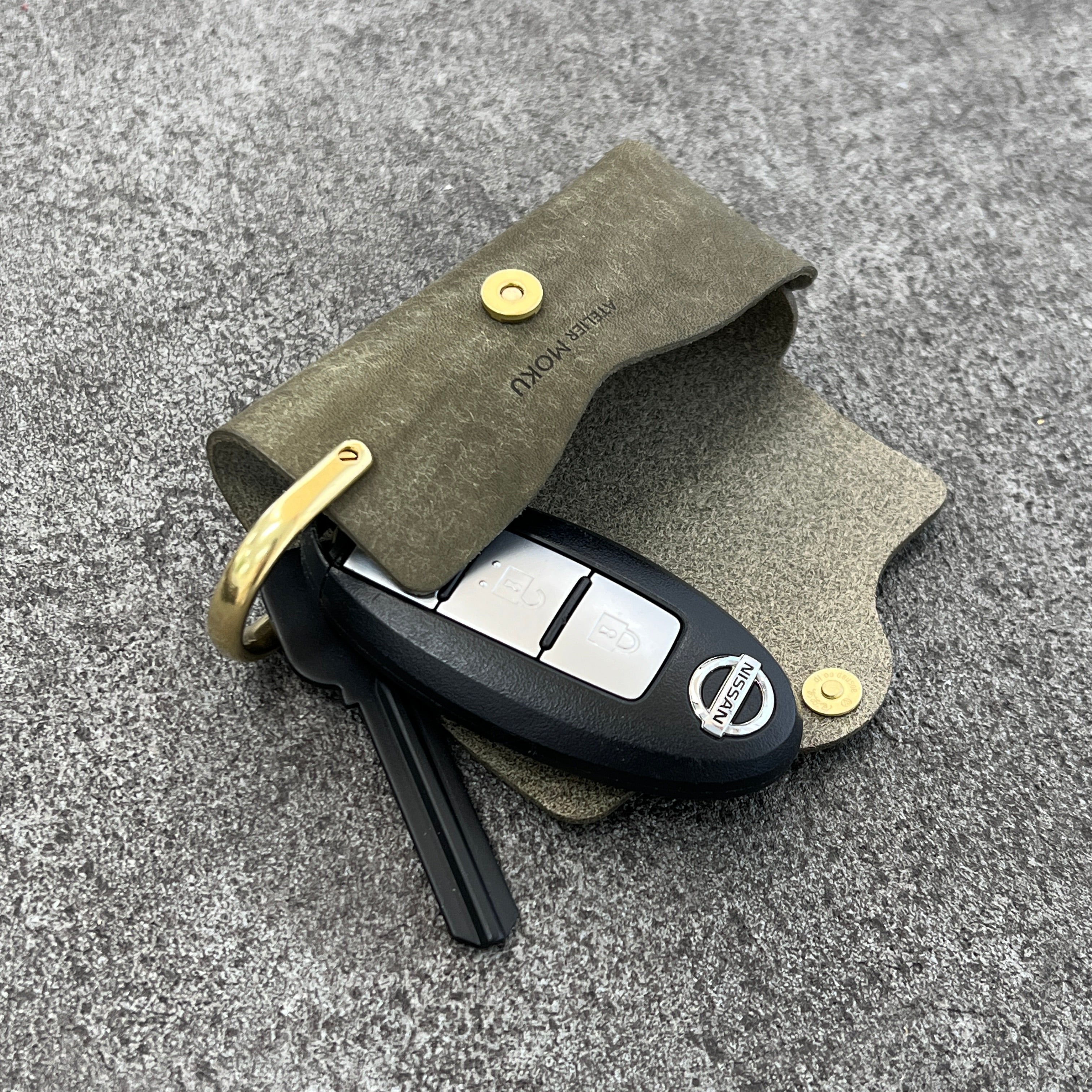 OURSE 智慧鑰匙收納套 Koron L Pran Set|高質感義大利真皮手工鑰匙包 禮盒首選