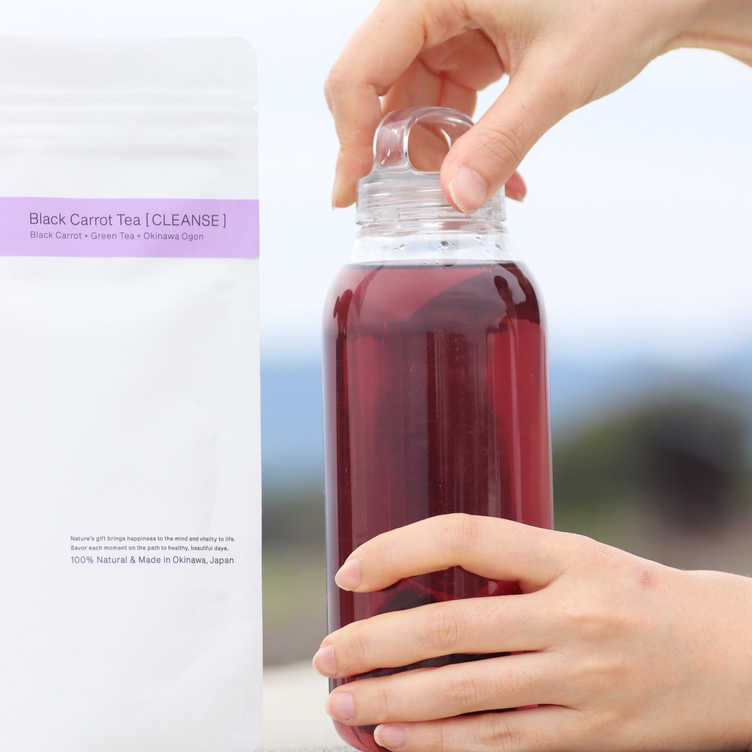 natoha 黑人參茶【Cleanse淨化款】|日本沖繩黑胡蘿蔔綠茶・無咖啡因清爽排毒茶