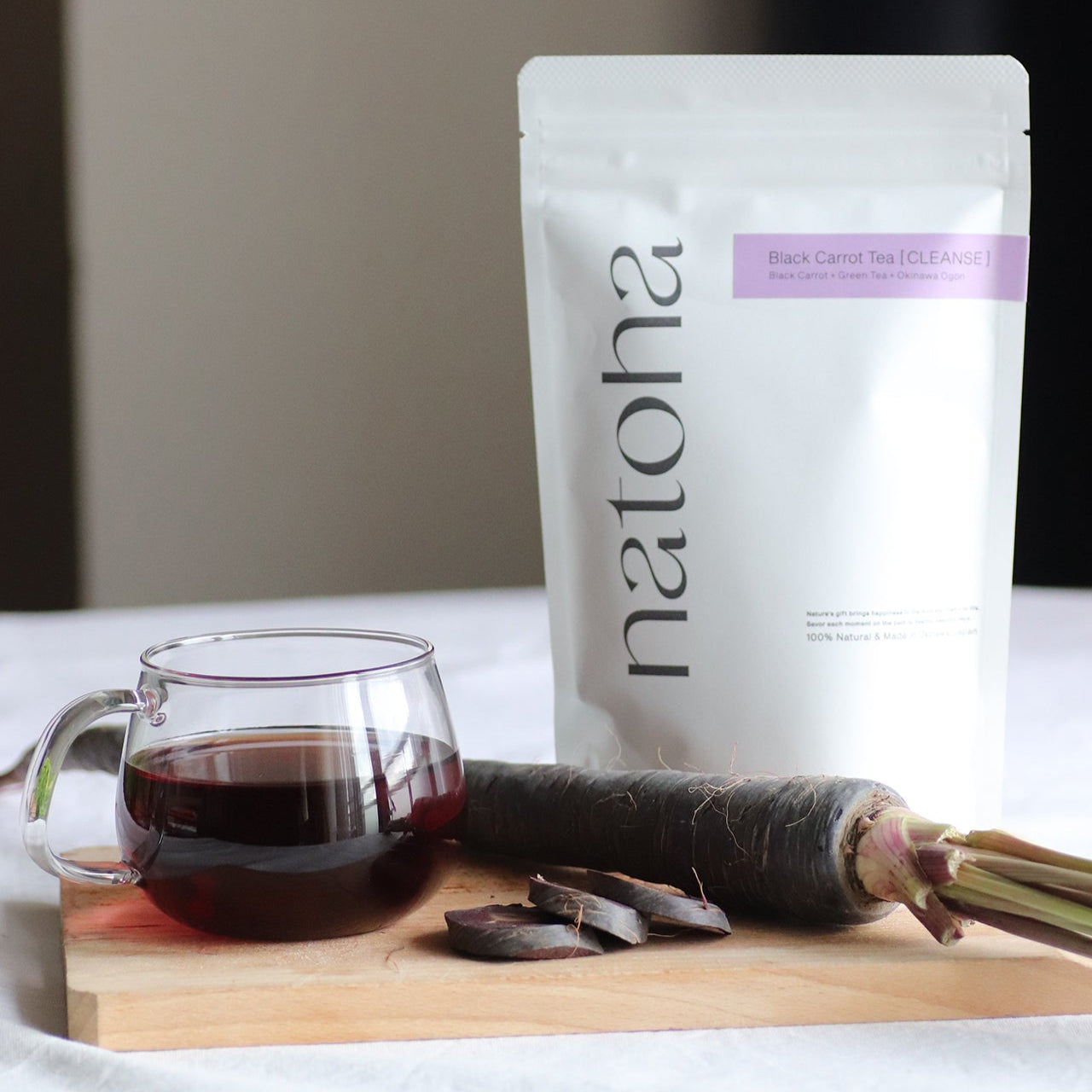 natoha 黑人參茶【Cleanse淨化款】|日本沖繩黑胡蘿蔔綠茶・無咖啡因清爽排毒茶