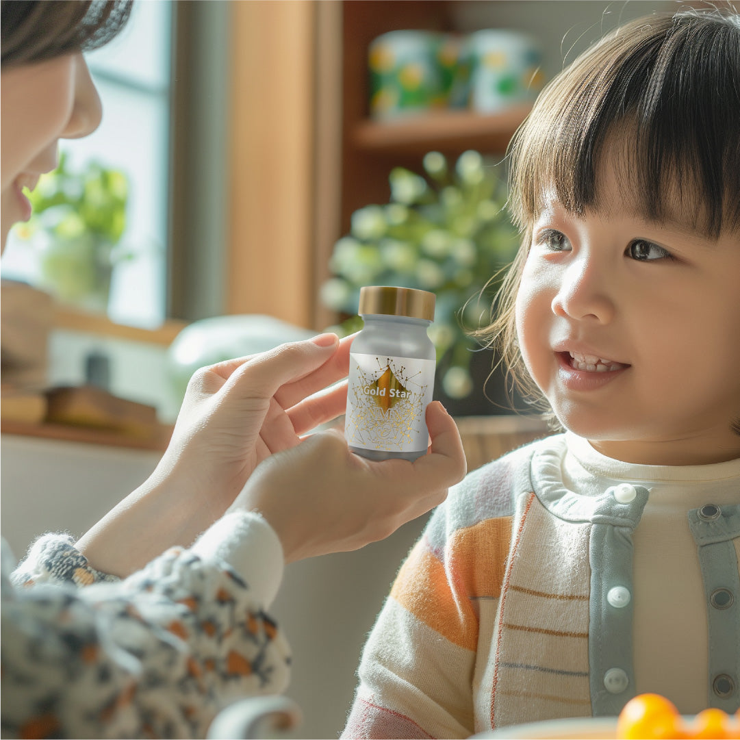 【日本製造】Coeur Joli Gold Star 兒童成長營養補給膠囊 180粒|NMN × 乳酸菌發酵牡蠣萃取 × 鐵 × 維生素 綜合營養支持