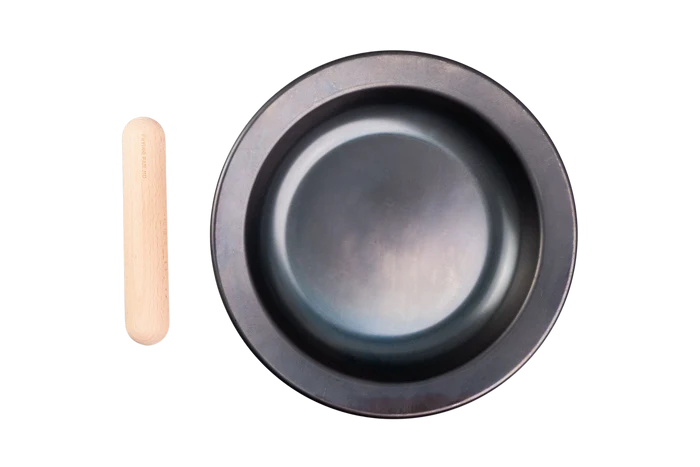 【日本製】鐵製平底鍋L號套裝|可拆式木柄設計|IH與瓦斯兩用|料理直上餐桌的職人鐵鍋