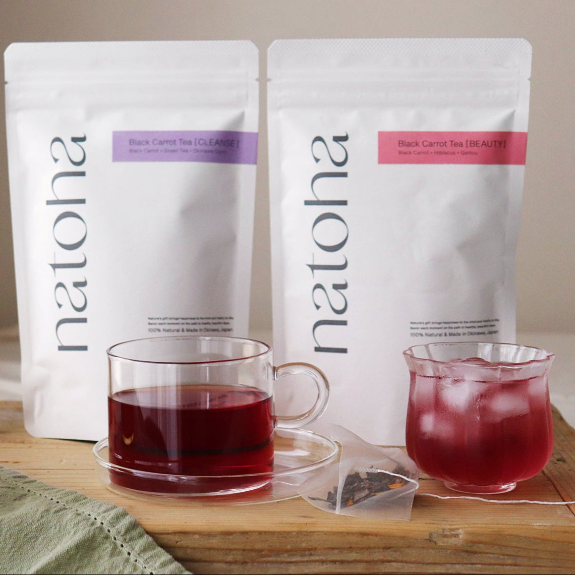 natoha 黑人參茶【Beauty美妍款】|日本沖繩黑胡蘿蔔紅茶・無咖啡因養生茶・孕婦哺乳媽媽養生族群