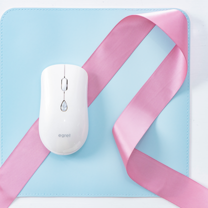 EGRET SweetiE-Jewelry 系列 立方氧化鋯寶石按鈕無線滑鼠｜12色誕生石選擇・Bluetooth&2.4GHz雙模式