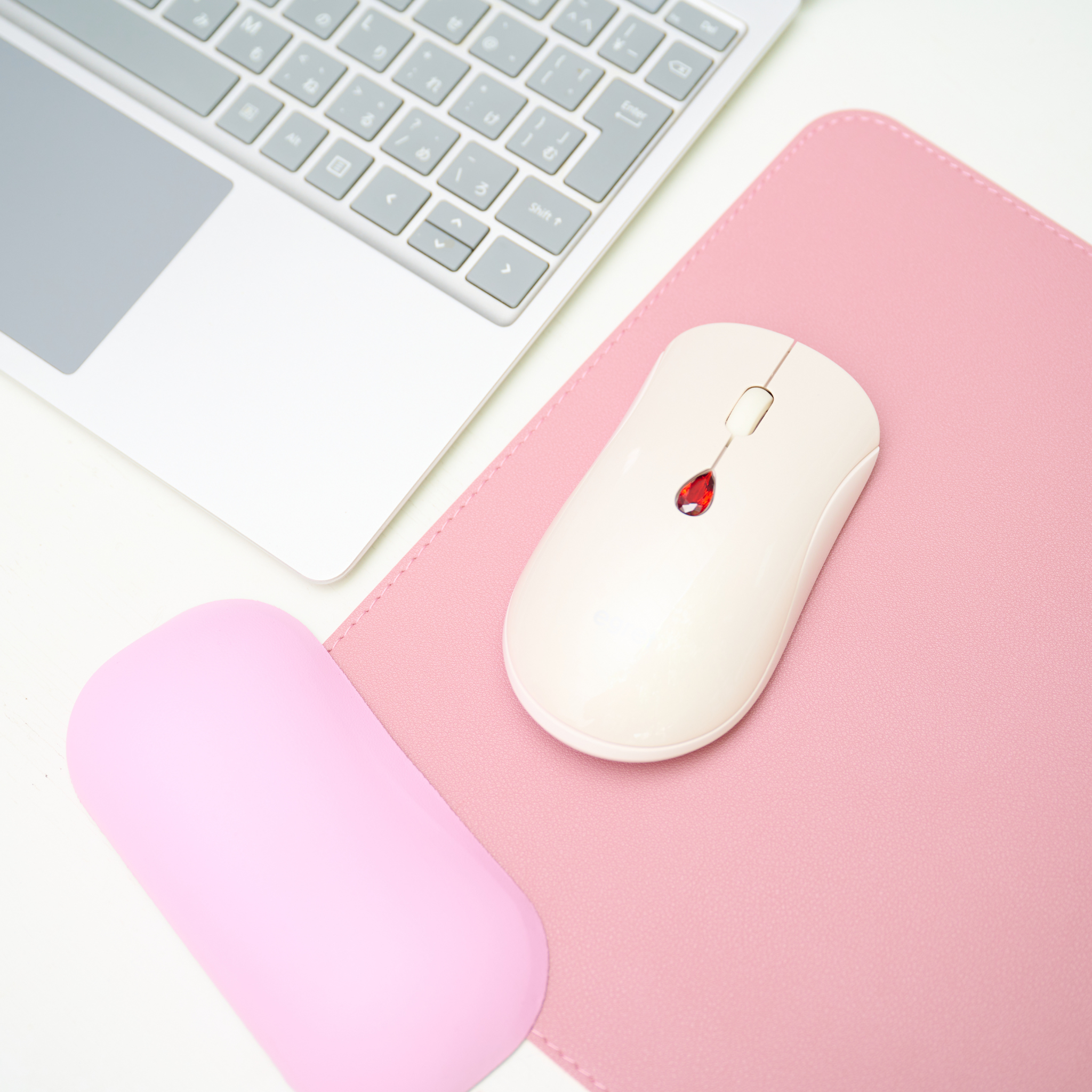 EGRET SweetiE-Jewelry 系列 立方氧化鋯寶石按鈕無線滑鼠｜12色誕生石選擇・Bluetooth&2.4GHz雙模式