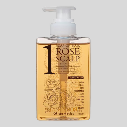 Of cosmetics 藥用洗髮精植萃頭皮調理型｜玫瑰柑橘香氛・改善乾燥髮質頭皮屑