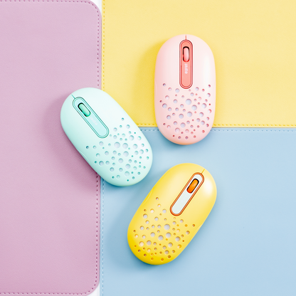 EGRET HappiE 系列 LED發光無線滑鼠｜Bluetooth&2.4GHz雙模式・USB-C快充・三段DPI調節