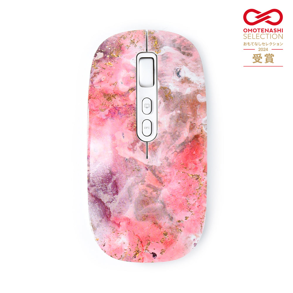 EGRET PrettiE 系列 靜音充電無線滑鼠｜Bluetooth&無線連接・USB-C快充・多裝置切換・日式藝術品漸層設計