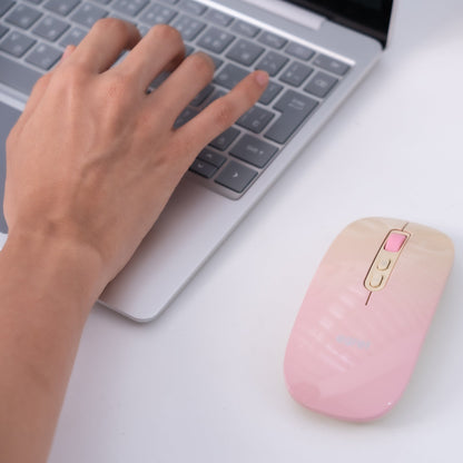 EGRET PrettiE 系列 靜音充電無線滑鼠｜Bluetooth&無線連接・USB-C快充・多裝置切換・日式藝術品漸層設計