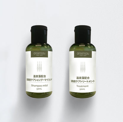 ONSENSOU 溫泉藻頭皮養護旅行組（Menthol 清涼款）｜清涼薄荷 × 溫泉藻修護 × 攜帶便利