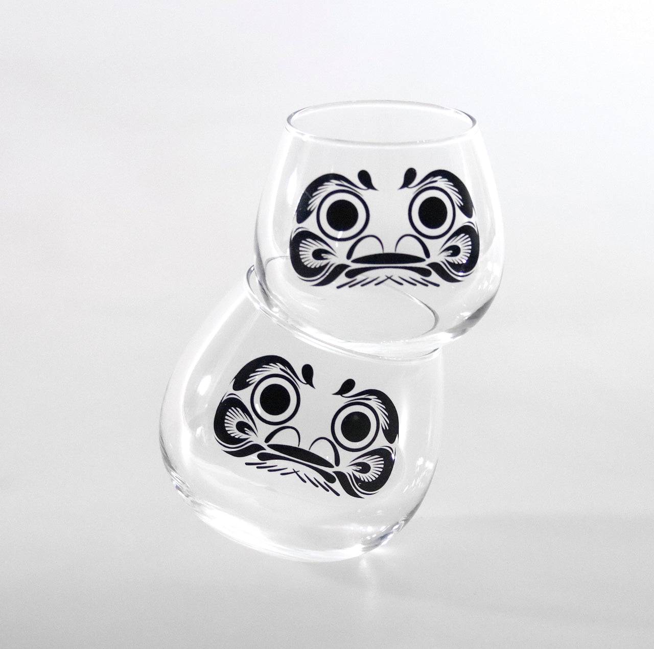 達磨搖晃玻璃杯｜會搖動的達摩酒杯｜日本祈願好運酒器｜marumo高木陶器
