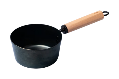 單人鑄鐵湯鍋｜日本製健康補鐵鑄鐵鍋 16cm｜職人手作 IH・瓦斯爐兩用湯鍋