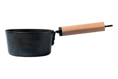 單人鑄鐵湯鍋｜日本製健康補鐵鑄鐵鍋 16cm｜職人手作 IH・瓦斯爐兩用湯鍋