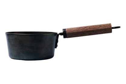 單人鑄鐵湯鍋｜日本製健康補鐵鑄鐵鍋 16cm｜職人手作 IH・瓦斯爐兩用湯鍋