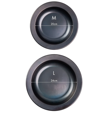 【日本製】鐵製平底鍋L號套裝｜可拆式木柄設計｜IH與瓦斯兩用｜料理直上餐桌的職人鐵鍋