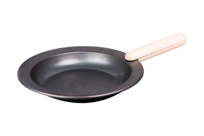 【日本製】鐵製可拆手柄平底鍋 M號套裝｜IH與瓦斯兩用｜職人手工天然木握柄｜健康不沾塗層設計